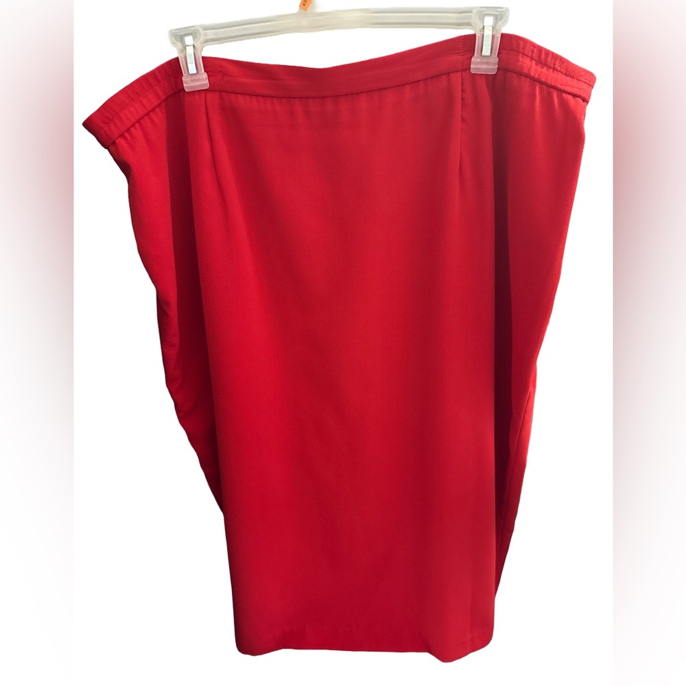 Justin Taylor Women’s 26W Bold Red Dress Skirt